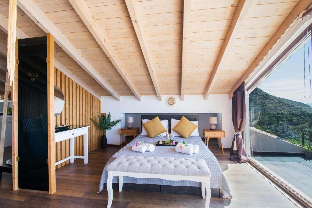 Apartmán Blue Sky Loft By Corfuescapes Spartylas Exteriér fotografie